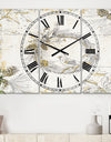 Gold Beautiful cardinals - Cottage 3 Panels Large Wall CLock