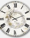 Gold Beautiful cardinals - Farmhouse Wall CLock