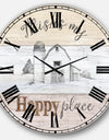 Farmhouse Moment Barns - Farmhouse Large Wall CLock