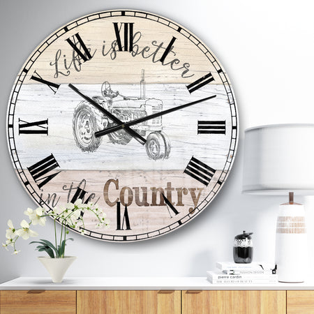 Farmhouse Moment Tractors - Farmhouse Wall CLock