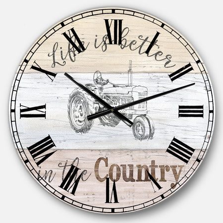 Farmhouse Moment Tractors - Farmhouse Wall CLock