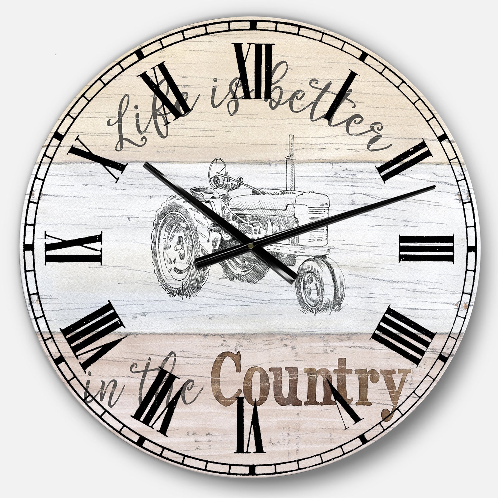 Farmhouse Moment Tractors - Farmhouse Wall CLock