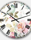 Beautiful Bird Romance II - Traditional Large Wall CLock