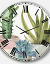 Mixed Green Element III - Cottage Oversized Wall CLock