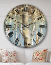 White Birch Forest II - Modern Farmhouse Oversized Wall CLock