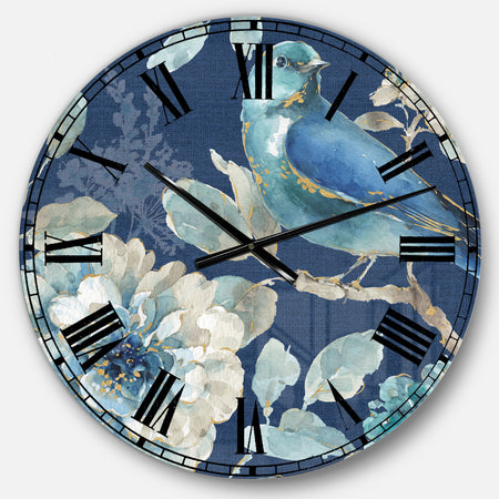 Indigold Bird Cottage Family III - Farmhouse Large Wall CLock