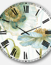 My Greenhouse Cottage Flowers II - Traditional Oversized Wall CLock