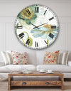 My Greenhouse Cottage Flowers II - Traditional Oversized Wall CLock