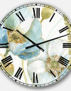 My Greenhouse Cottage Flowers III - Traditional Large Wall CLock