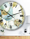 My Greenhouse Cottage Flowers III - Traditional Large Wall CLock