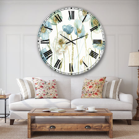 My Greenhouse Cottage Flowers IV - Traditional Wall CLock