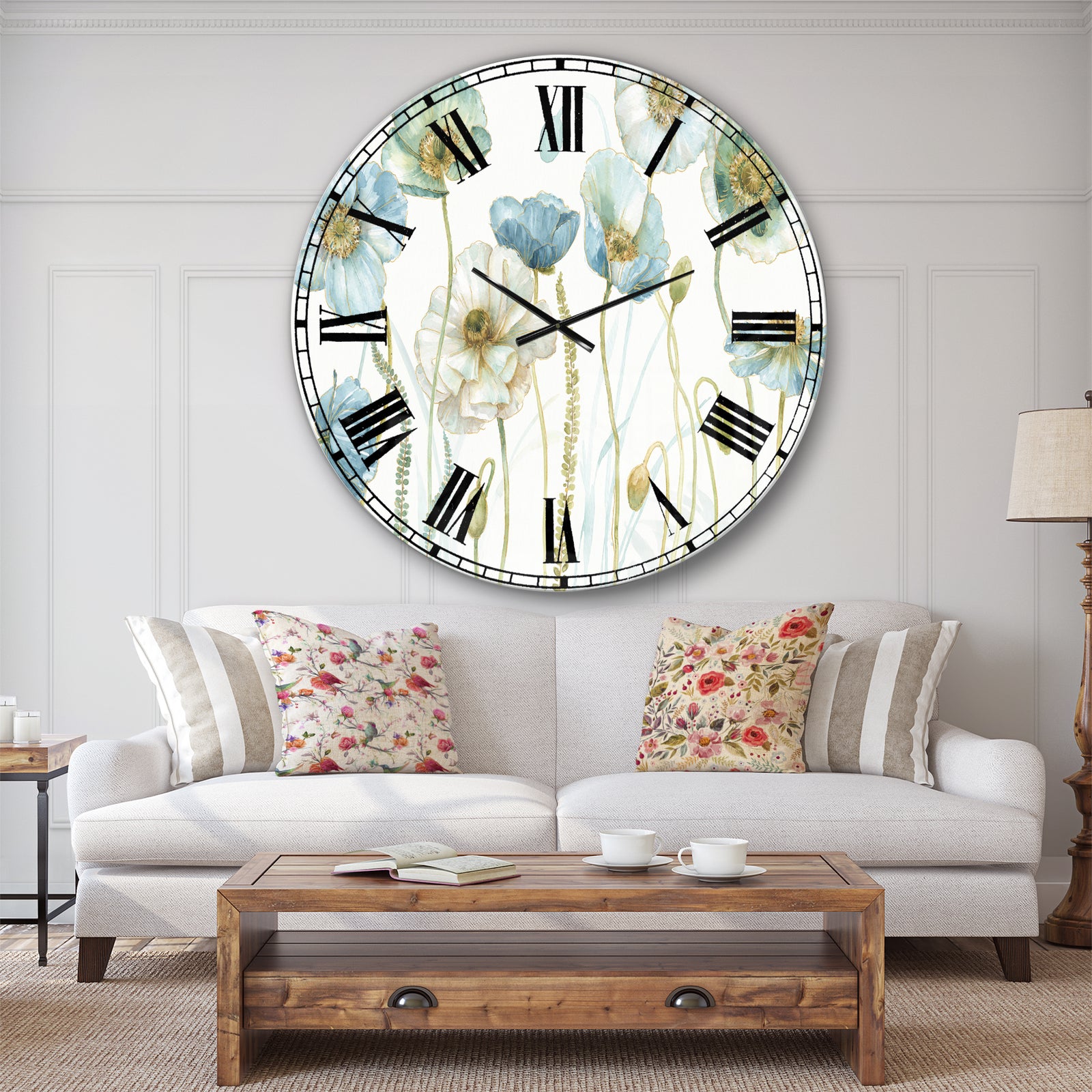 My Greenhouse Cottage Flowers IV - Traditional Wall CLock
