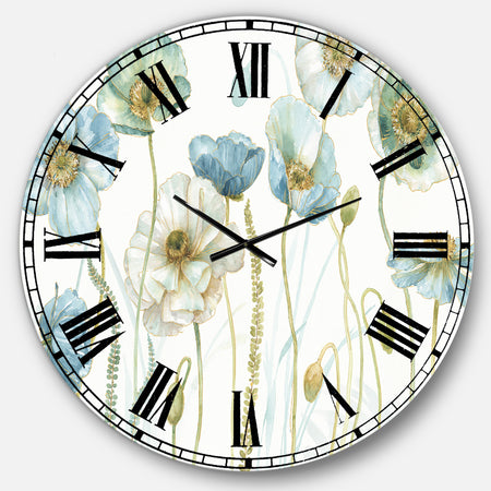 My Greenhouse Cottage Flowers IV - Traditional Wall CLock