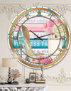 Pink Fashion high heels II - Posh & Luxe Large Wall CLock