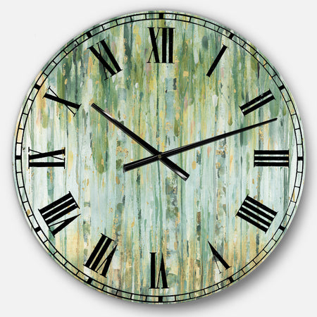 The Gray Barn Jartop 'Golden Birch Forest V - Farmhouse Oversized Metal Clock