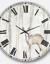 A Woodland Walk into the Forest I - Modern Farmhouse Large Wall CLock