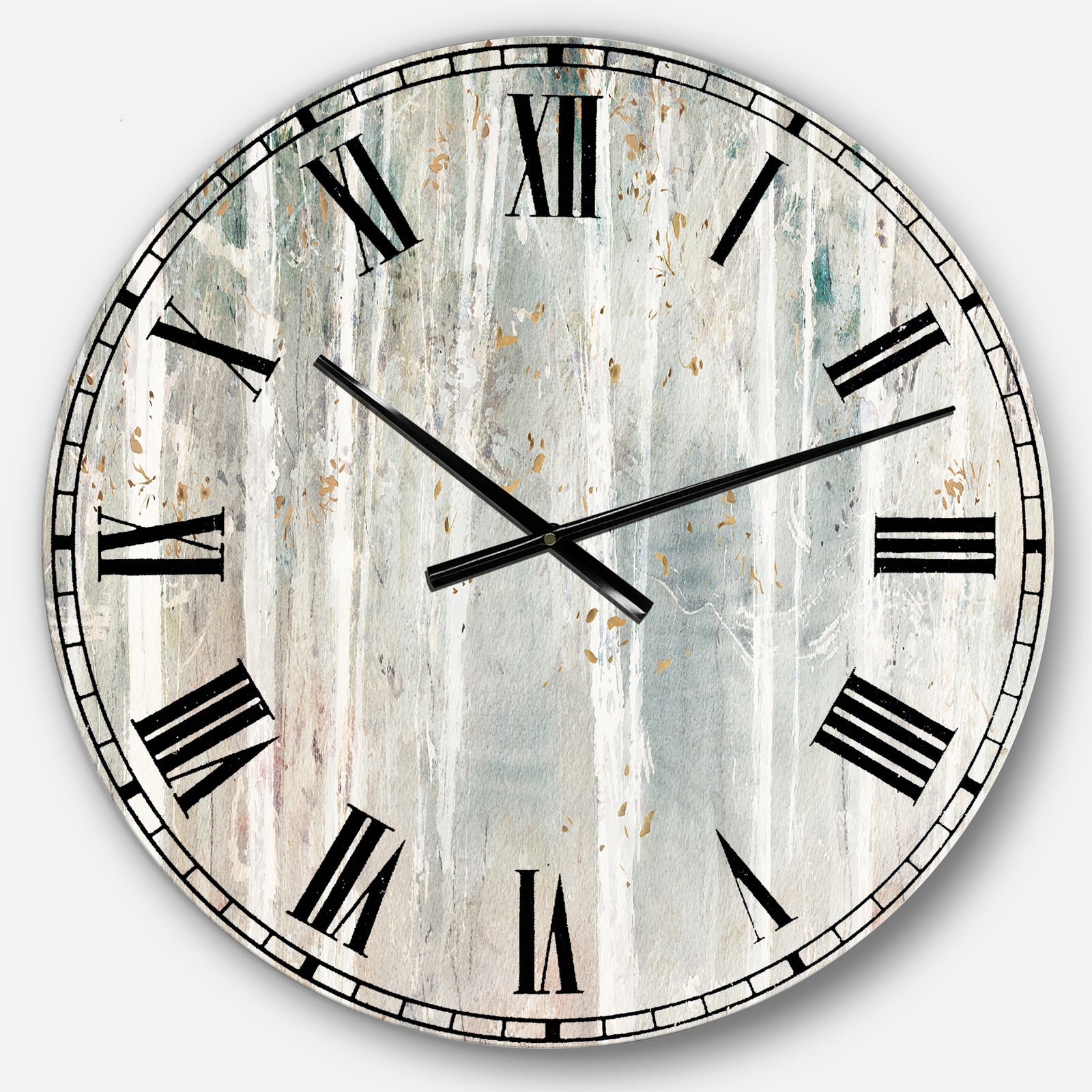 The Gray Barn Jartop 'A Woodland Walk into the Forest III - Farmhouse Oversized Metal Clock