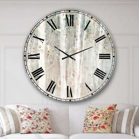 A Woodland Walk into the Forest V - Modern Farmhouse Wall CLock