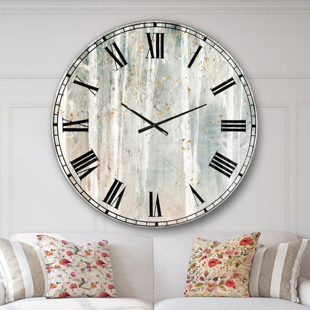 A Woodland Walk into the Forest VII - Modern Farmhouse Wall CLock