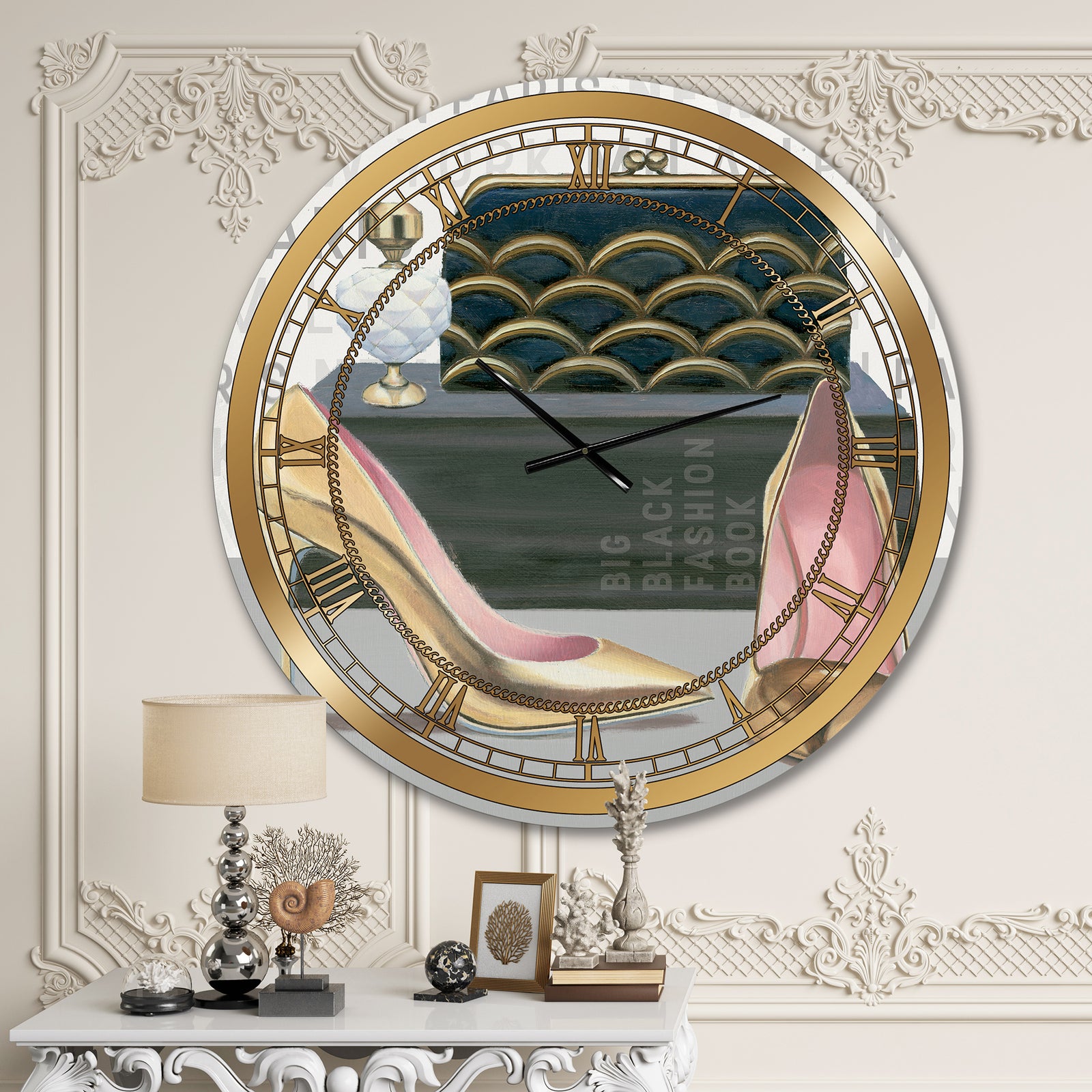 Glam fashion High Heels IV - Posh & Luxe Wall CLock