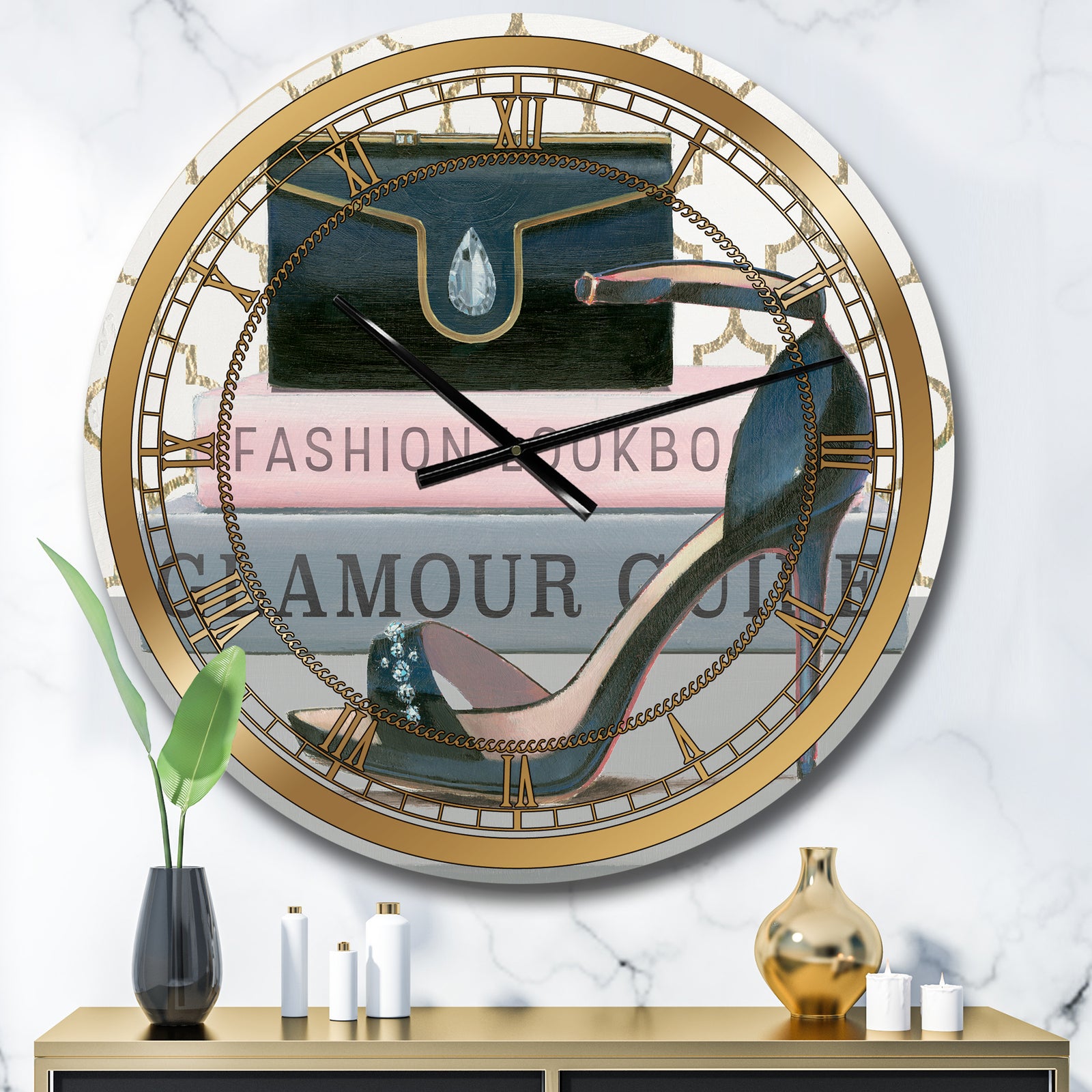 Glam fashion High Heels VI - Posh & Luxe Wall CLock