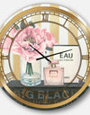 Glam & Fashion Parfum Boudoir III - Posh & Luxe Large Wall CLock