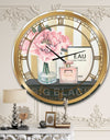 Glam & Fashion Parfum Boudoir III - Posh & Luxe Large Wall CLock