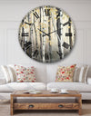 Golden Birch Forest IV - Cabin & Lodge Wall CLock