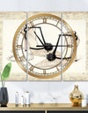 Chic Galm Closet III - Glam 3 Panels Oversized Wall CLock