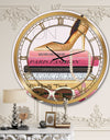 Paris Glamourous Gold Style III - Glam Wall CLock