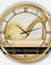 Gold Fashion High Hells II - Posh & Luxe Large Wall CLock