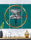 French Couture III - Glam 3 Panels Large Wall CLock