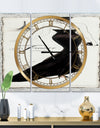 Elegance Glam Paris Diva II - Glam 3 Panels Large Wall CLock