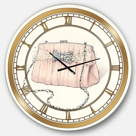 Glamorous Sparkle Purse II - Glam Large Wall CLock