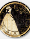 French chandeliers Couture III - Glam Wall CLock