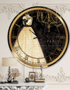 French chandeliers Couture III - Glam Wall CLock