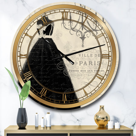 French chandeliers Couture IV - Glam Wall CLock