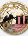 Gold Fabulous Life Style II - Glam Wall CLock