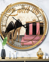 Gold Fabulous Life Style II - Glam Wall CLock