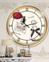 Lovely Glamorous Parfum  - Glam Oversized Wall CLock