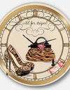 Glam fashion handbags I - Glam Large Wall CLock