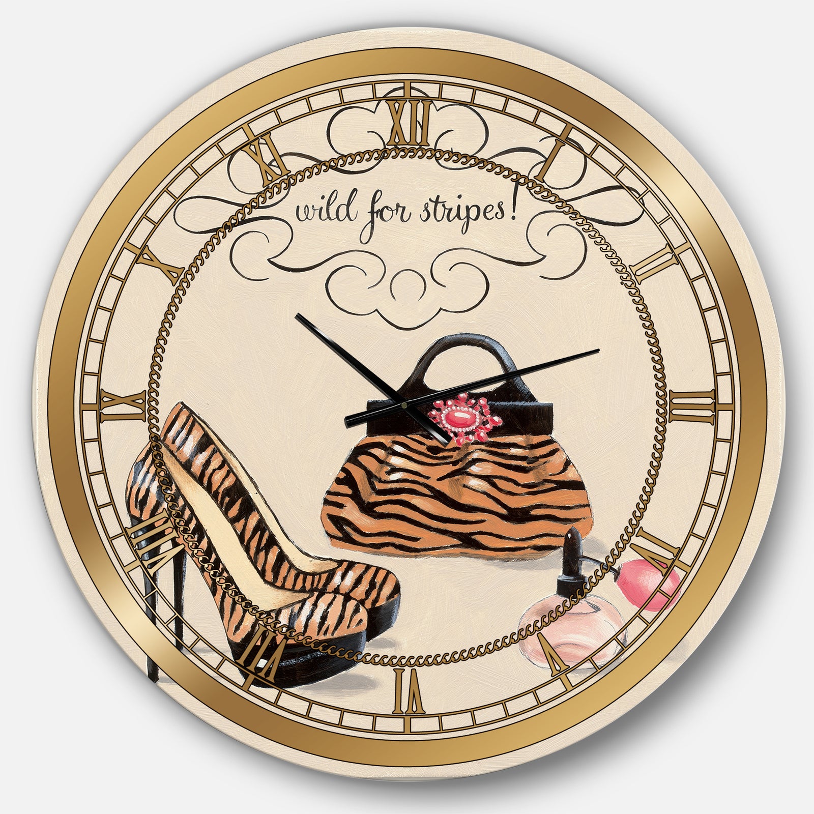 Glam fashion handbags I - Glam Large Wall CLock