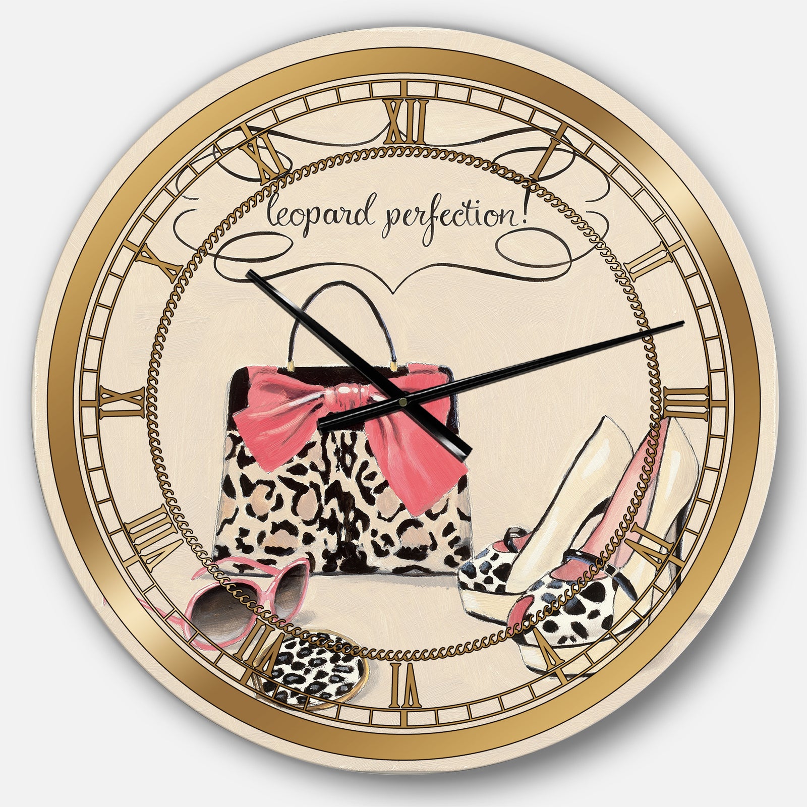 Glam fashion handbags II - Glam Large Wall CLock