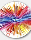Color Explosion - Oversized Modern Wall CLock