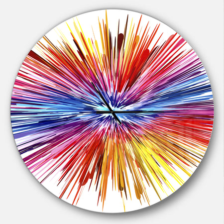 Color Explosion - Oversized Modern Wall CLock