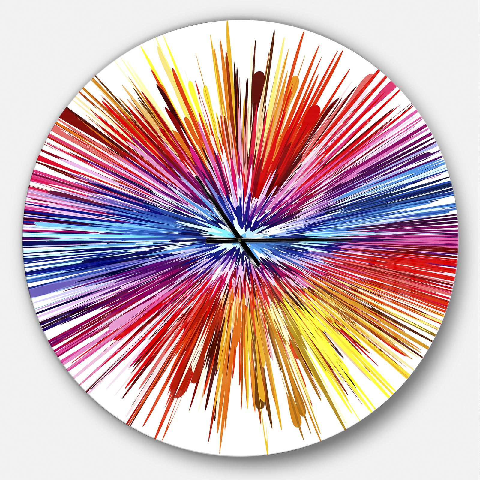 Color Explosion - Oversized Modern Wall CLock