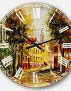 Ancient Vitebsk in Autumn - Landscape Large Wall CLock