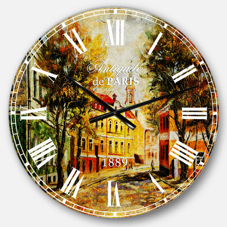 Ancient Vitebsk in Autumn - Landscape Large Wall CLock