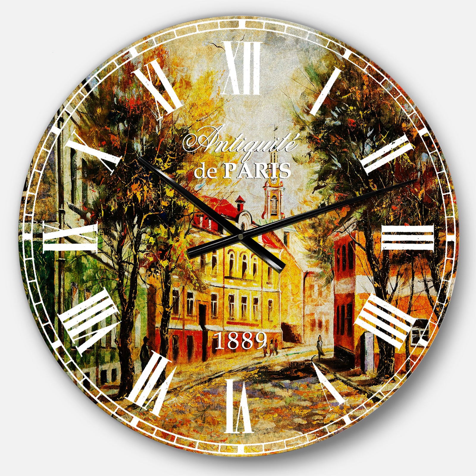 Ancient Vitebsk in Autumn - Landscape Large Wall CLock