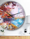 Paris Eiffel Tower View in Fall - Landscape Large Wall CLock